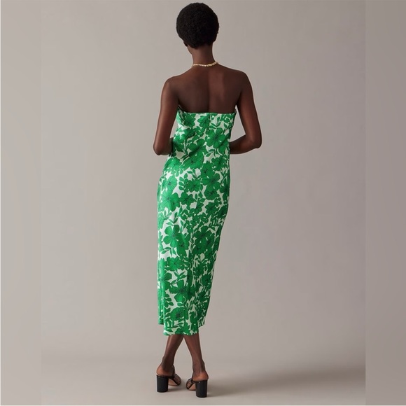 J. Crew Green and White Midi Dress - Picture 2 of 8